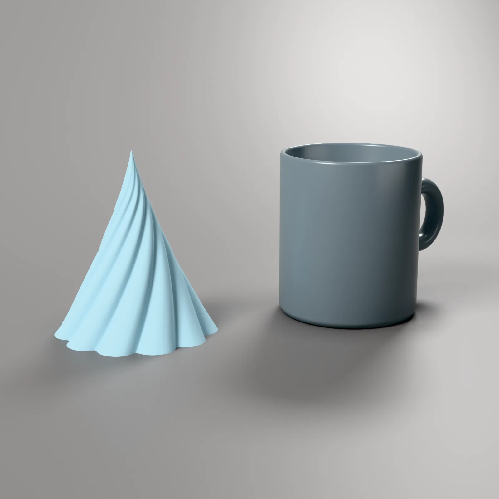 Glowing Tree Light Cover, size comparison with a coffee cup