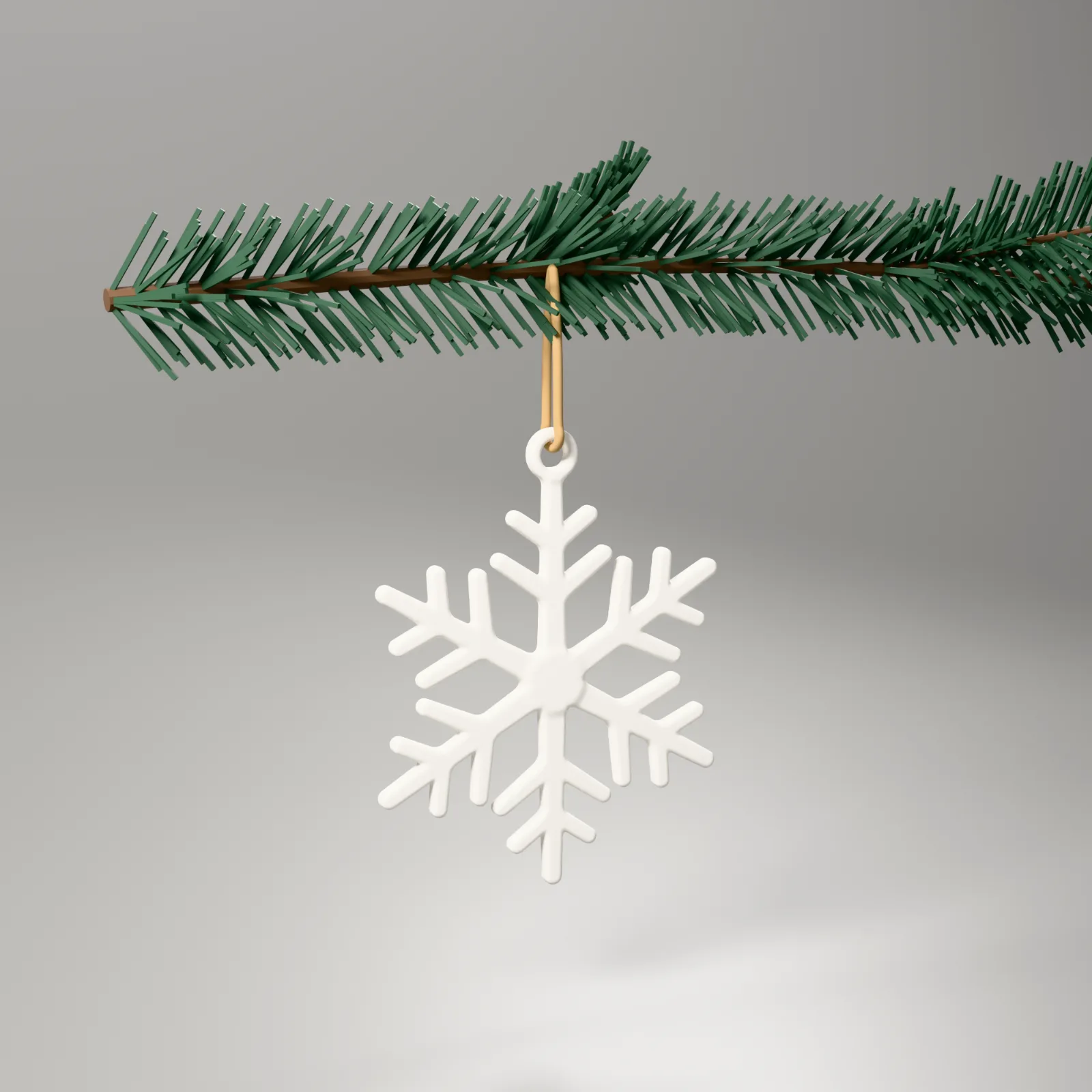 Snowflake Ornament, studio shot